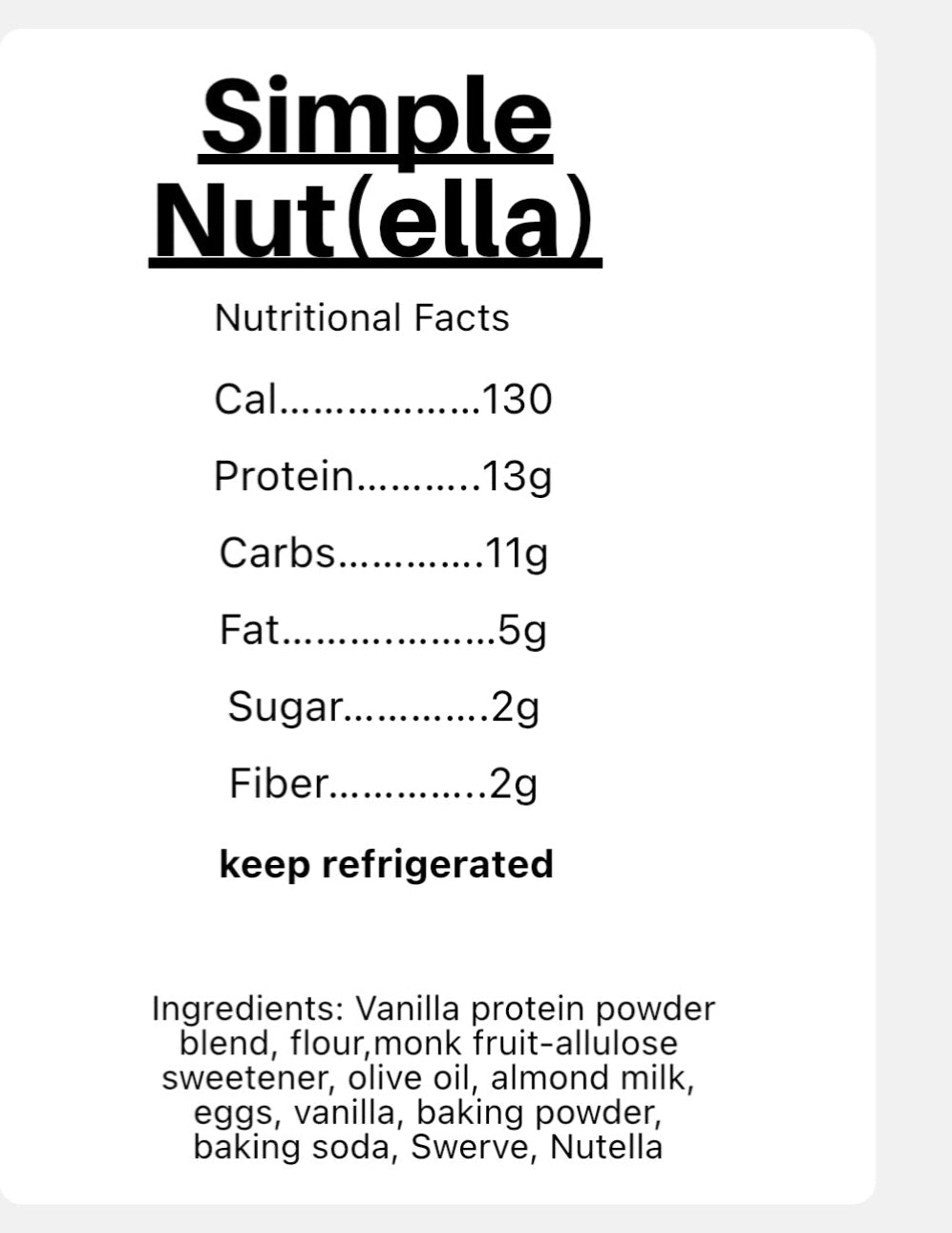 Simple Nut(ella)